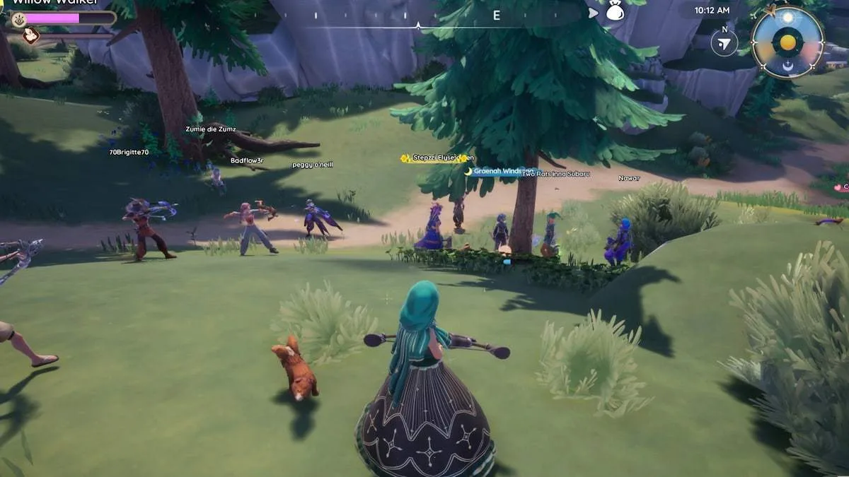 Hunting for Muujimothy with a group in palia