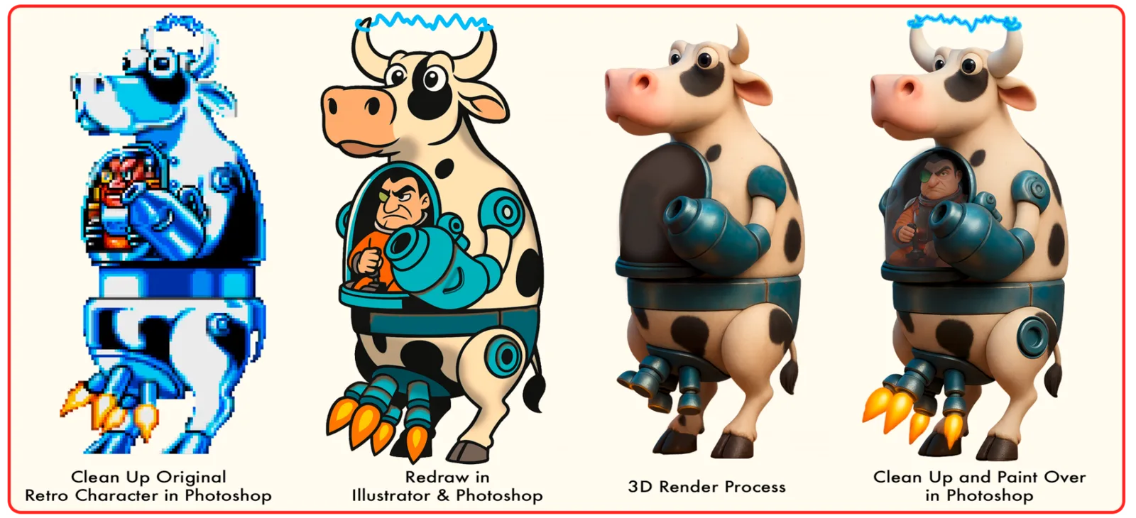 The Bovine Bomber Art Process Aug 2026 V2 Sfw 2048x934