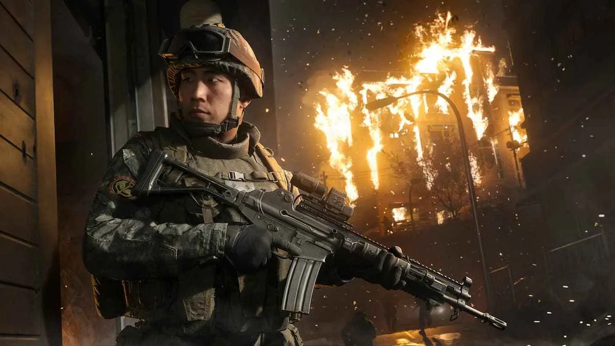 Korean soldier in Call of Duty Modern Warfare 4.