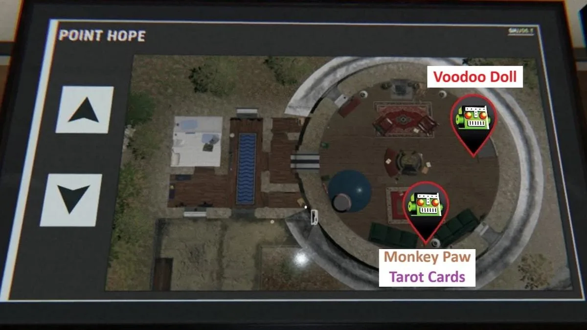 First floor map of cursed objects phasmophobia point hope restricted