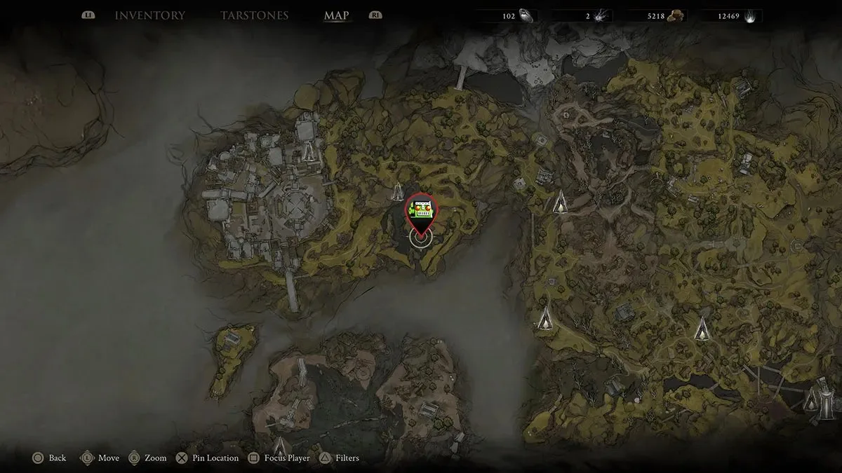 The location of the Salvaged Trebuchaxe.