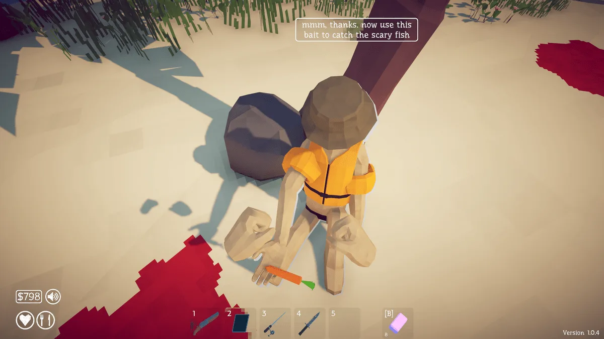 Tourist under the tree