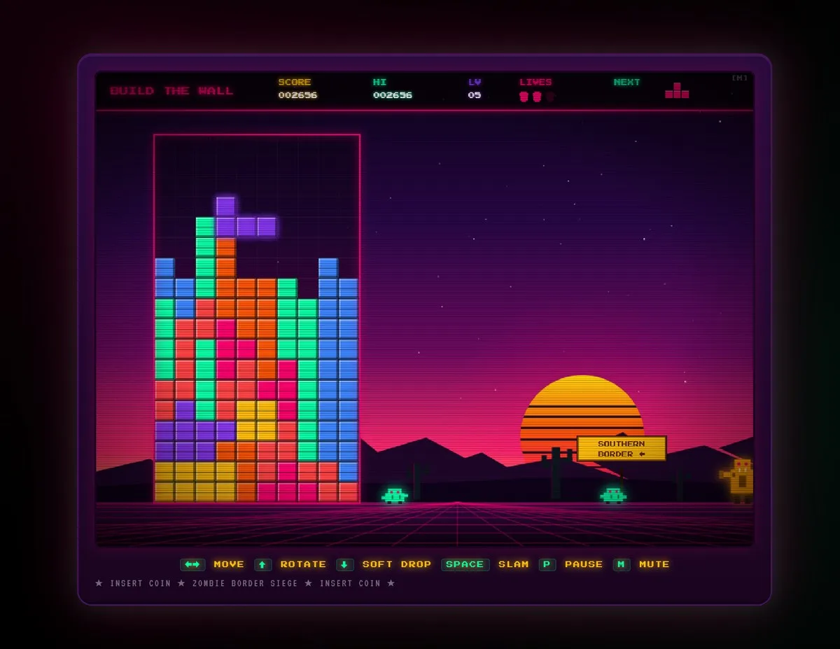 White House Arcade - Build the Wall