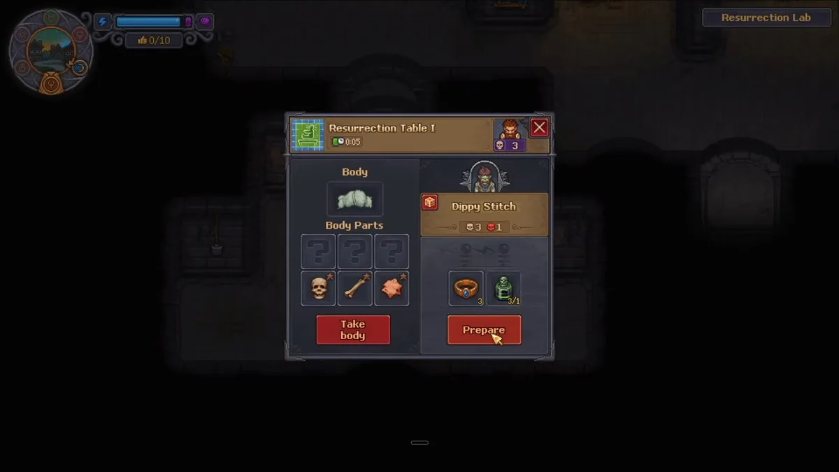 Reviving an undead in Graveyard Keeper 2