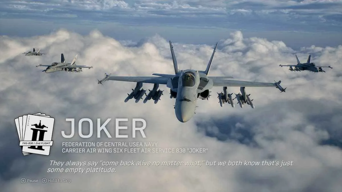 Joker Flight crew in Ace Combat 8.