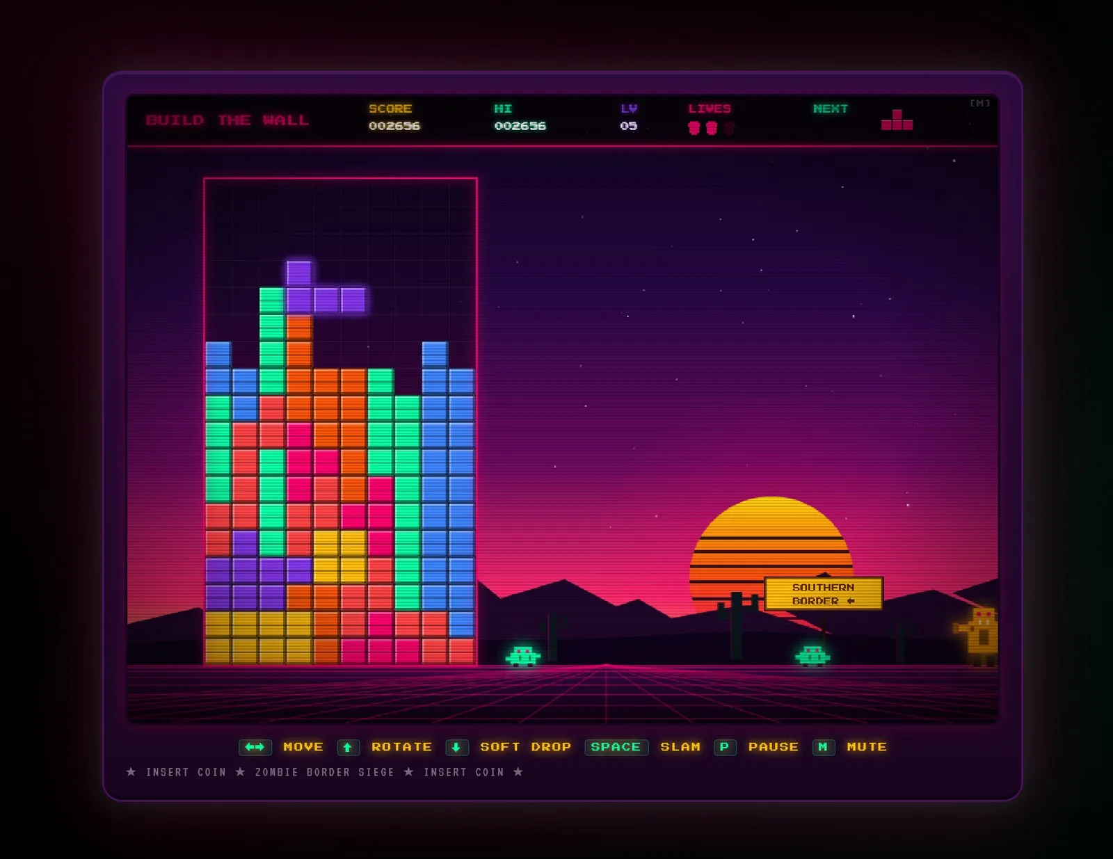White House Arcade - Build the Wall
