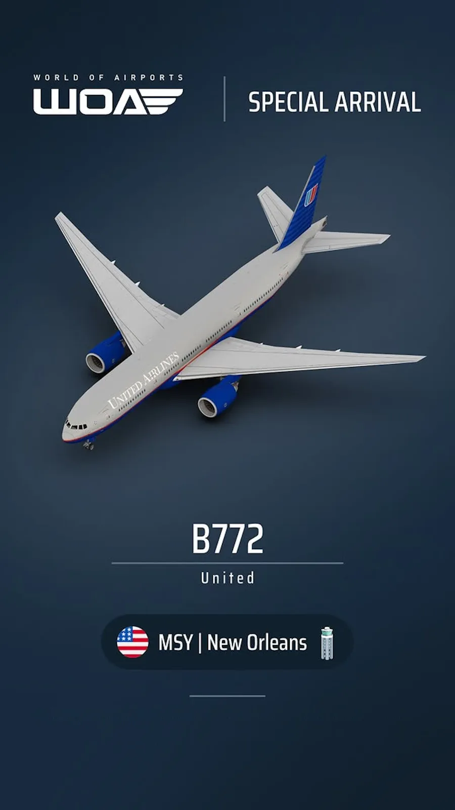 WOA United Airlines Special Arrival at MSY — 2026 Dönemi Askeri Tarih Belgesi