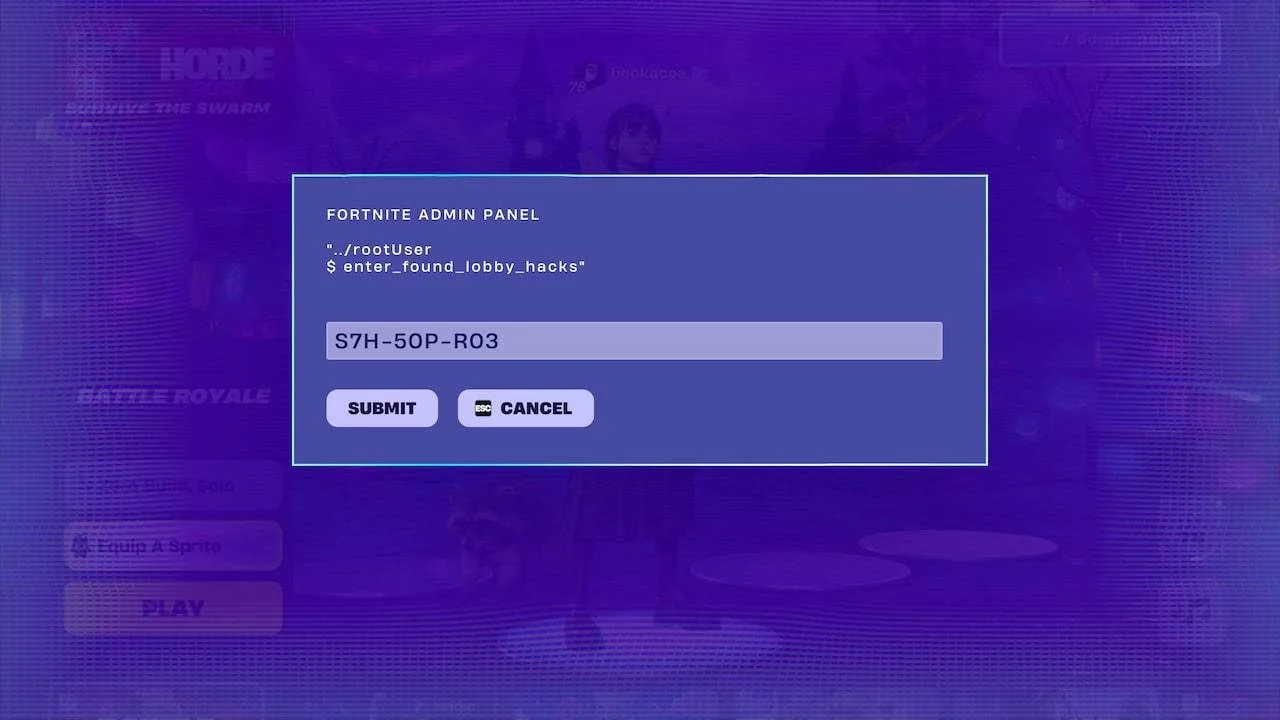 Entering hope's lobby hack in fortnite