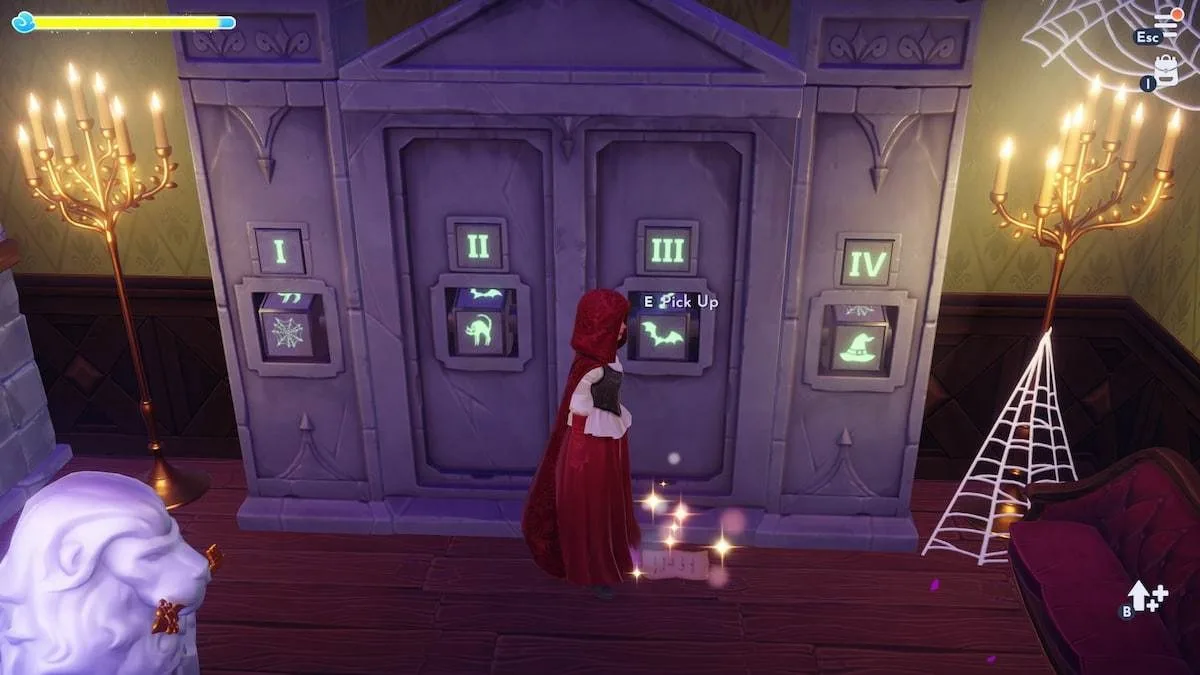 Grimoire page on ground in Disney Dreamlight Valley Haunted Floating Festival