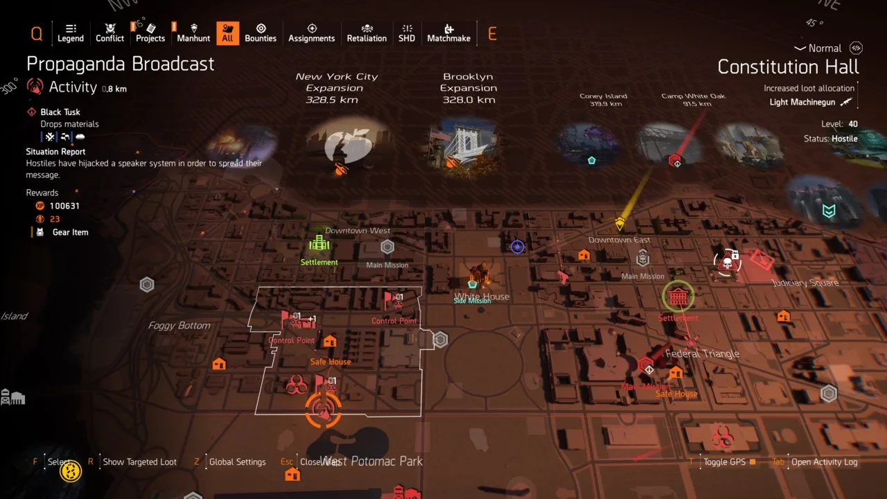 Propaganda Broadcast in The Division 2