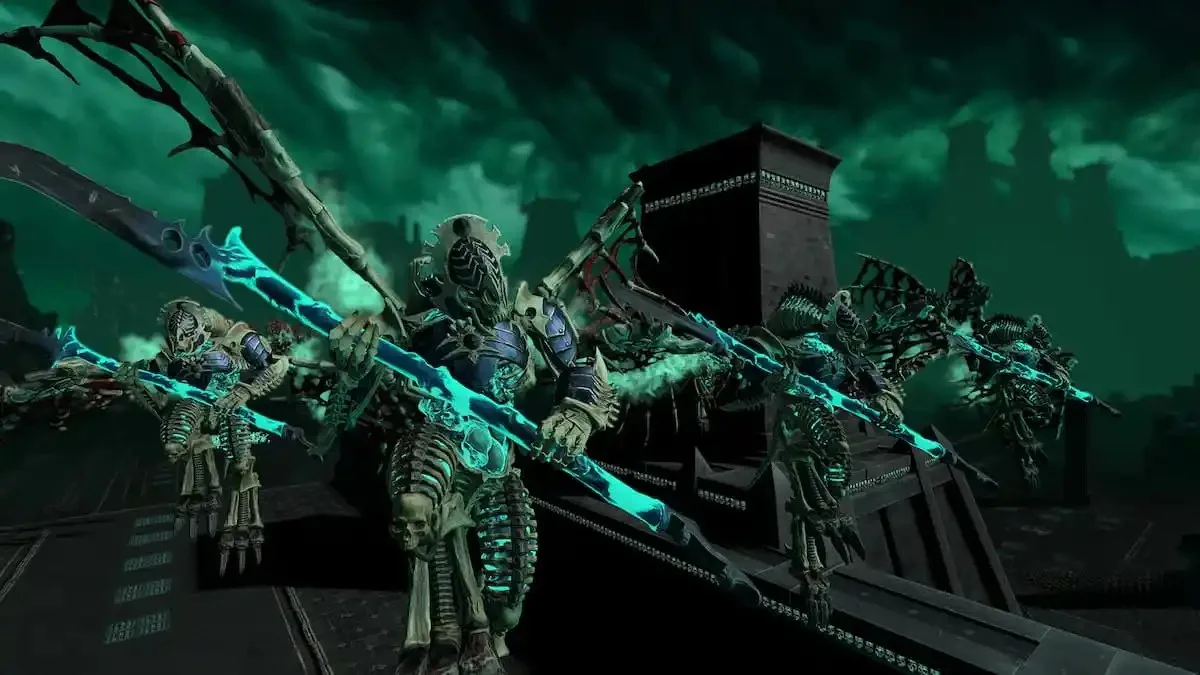 Undead units of Nagash in Total War Warhammer 3 Lords of the Endtimes. 