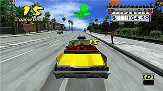 In Crazy Taxi players are tasked with earning fares by taking customers to destinations as quickly as possible.