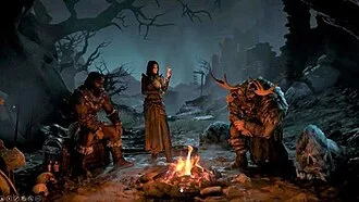 The Barbarian, Sorcerer, and Druid classes in the game's demo