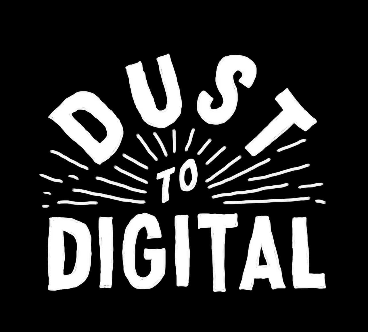 DUST DIGITAL SUNRAYS black white square