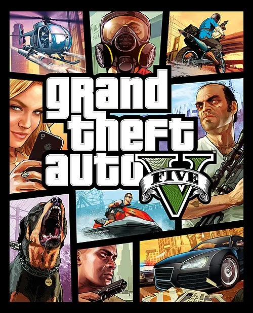 Grand Theft Auto V oyununun kapağı