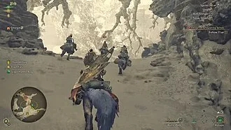 In the game, the player can ride on Seikret to explore the game's world.