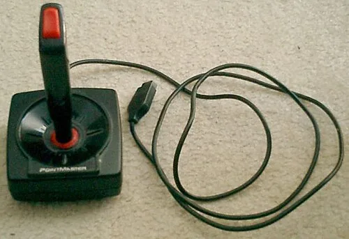 1980'ler tek-butonlu bir joystick