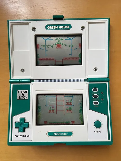 Green House, a popular 1982 handheld game by Nintendo