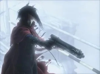 Vincent's cape took many adjustments to perfect for Advent Children, and his gun was transformed to reflect his new role as the protagonist for Dirge of Cerberus.[9]